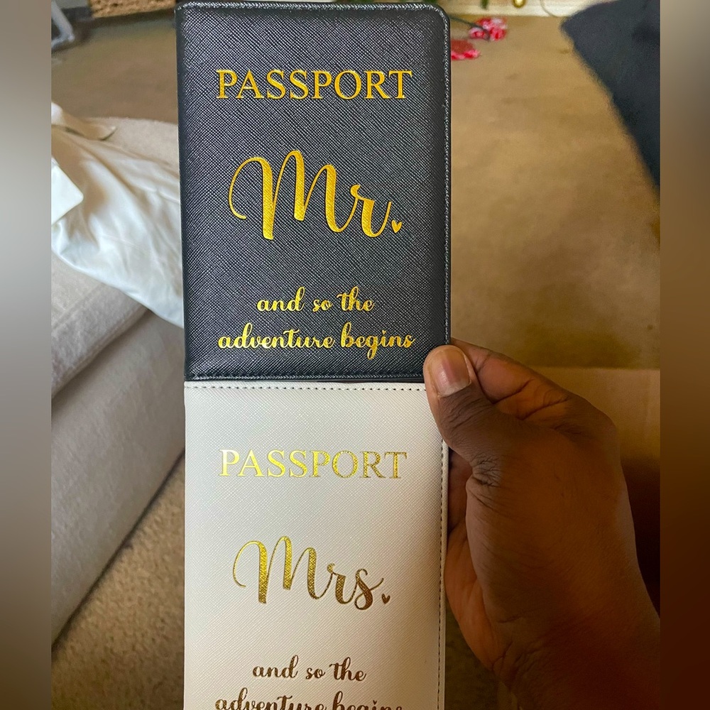 Passport Protector for Bride and Groom